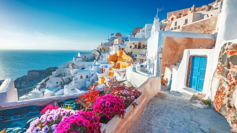 1-Day Boat Trip: Santorini Volcano, Thirassia & Oia Sunset - Palea Kameni and the sulfur-water swim