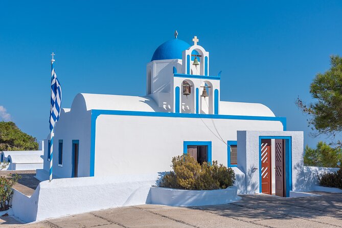 5 Hour Skip Tram Lines Cruise-Friendly Tour & Wine Experience - Find the blue dome in Finikia