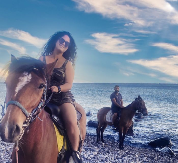 Akrotiri: Guided Horseback Riding Day Trip to a Beach - Reaching Vlychada Beach