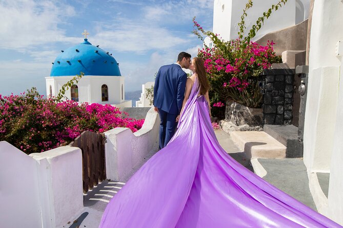 Amazing Flying Dress Photoshoot in Santorini - What happens during the 30-minute appointment