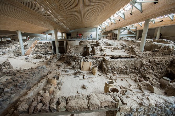 Archaeological Bus Tour To Akrotiri Excavations & Red Beach - Megalochori, a traditional village with limited free time