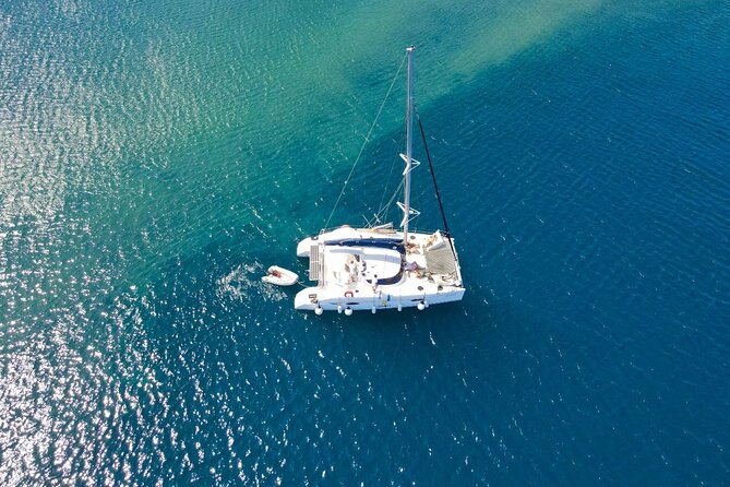 Best of Santorini Private Half-Day Catamaran Cruise with transfer and meal - Lunch or dinner cooked on the catamaran