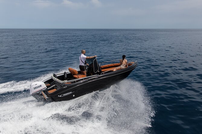 Boat Rental in Santorini License Free - Thirasia, swimming, and time to stop