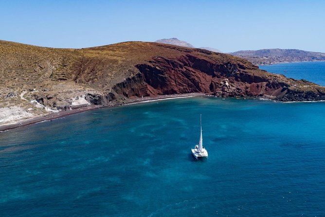 Caldera Cruise with Swim Stops, BBQ on board and drinks! - Cruising past the volcanic islands