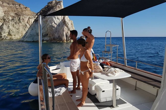 Caldera Private Cruise & Volcano Hike - Setting out from Ammoudi beneath Oia