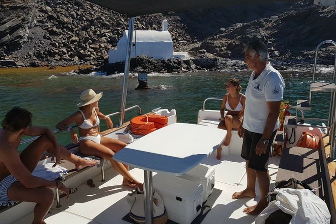 Caldera Private Cruise & Volcano Hike - Santorini Volcano, with time to walk or stay aboard