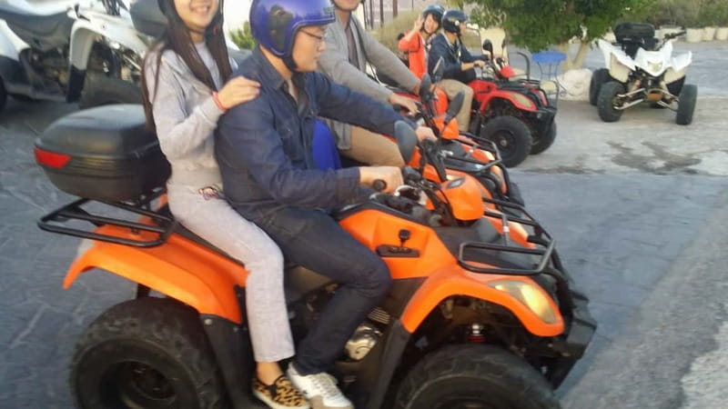 Discover Santorini on Quadbike Available with pick up! - Choosing between the quad and the buggy