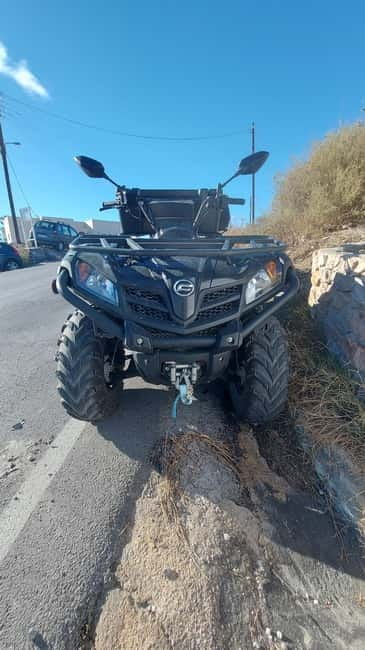 Discover Santorini on Quadbike Available with pick up! - The hilltop monastery and the island views