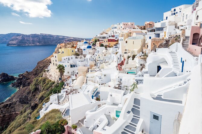 Discover Santorini’s Best in One Day - Santo Wines pairs tasting with a caldera view