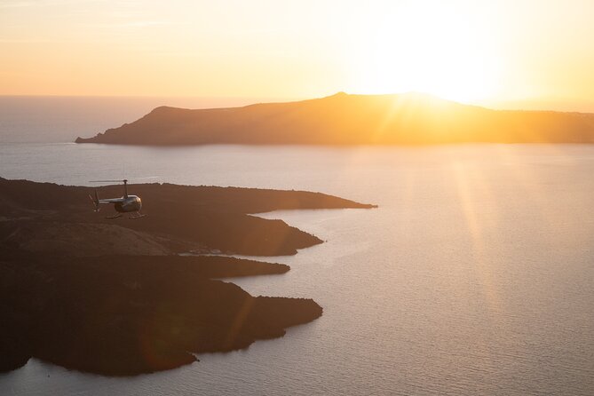 Experience Santorini Sunset by Helicopter - Why Santorini looks different from a helicopter