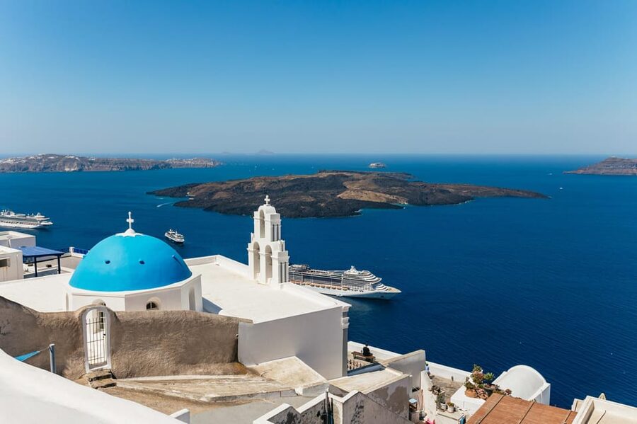 Fira: Guided Foodie Walking Tour with Tastings - Fira’s lanes, market, and souvlaki stop
