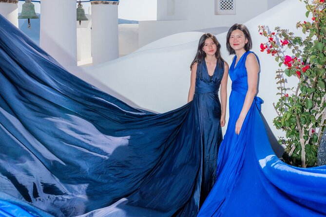 Flying Dress Experience -Private Santorini Photoshoot - What the Price Means at $177.52 Per Person