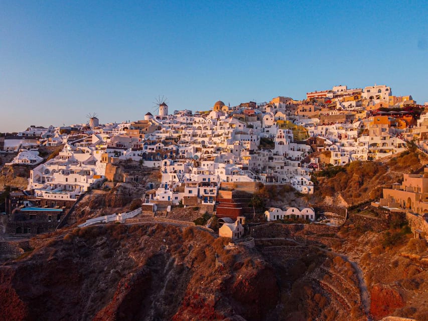 From Fira: Santorini Highlights Minibus Tour with Oia Sunset - Red Beach is a photo stop, not a beach day