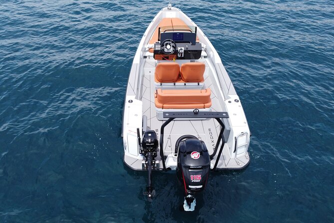 Full Day Rental in Santorini with Saxdor Luxury Boat - Taking the Saxdor out on the water