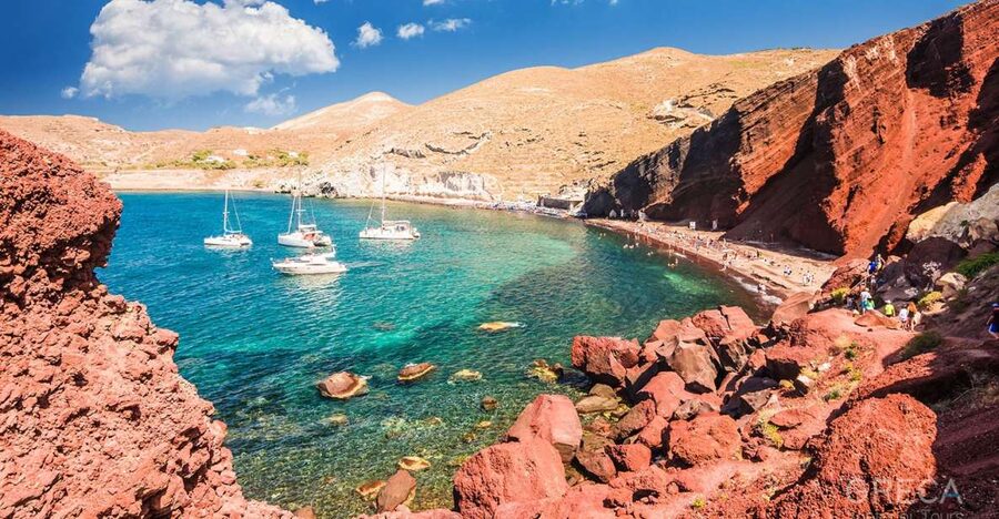 Half-Day Private Experience to Santorini Beach - Vlichada shows Santorini’s stranger coastline