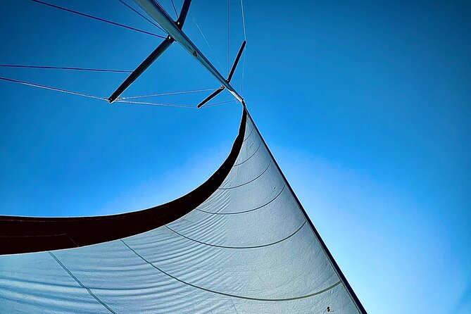 Half day Private Sailing cruise in Santorini island up to 6 pax - White Beach: a second volcanic setting