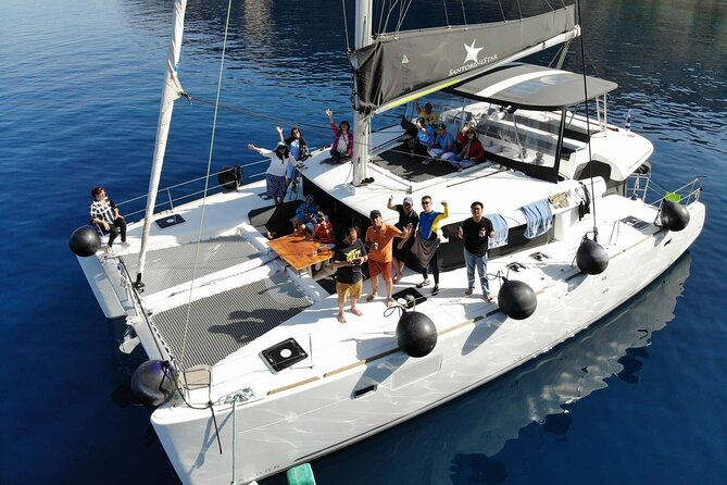 Half-Day Tailor-made Private Catamaran Cruise in Santorini - Santorini Volcano: 20 minutes in a stark volcanic setting