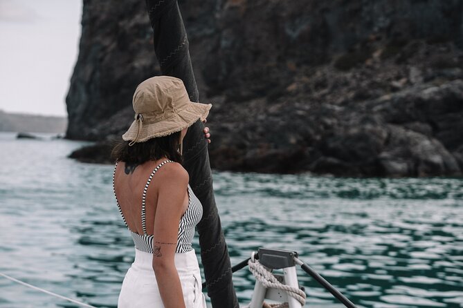 Half-Day Tailor-made Private Catamaran Cruise in Santorini - Food and crew service are central to the experience