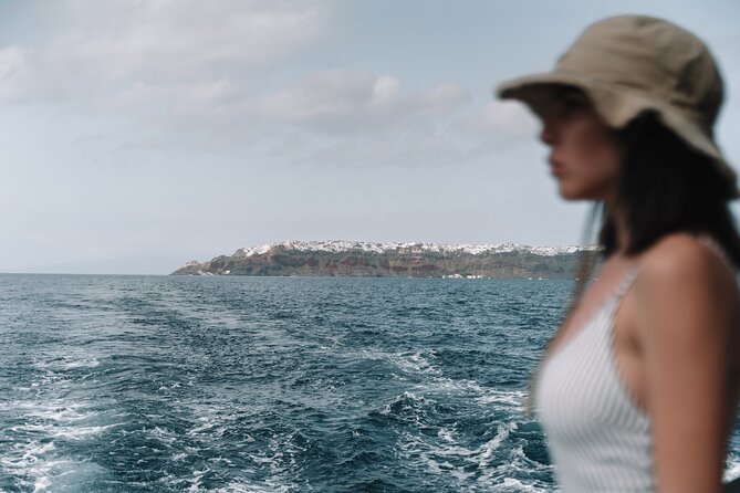 Half-Day Tailor-made Private Catamaran Cruise in Santorini - Red Beach: 20 minutes among red volcanic cliffs