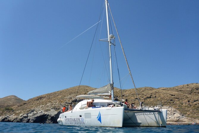 Island Hopping: Santorini Catamaran Charter Cruise with a skipper - The skipper and hostess make the difference