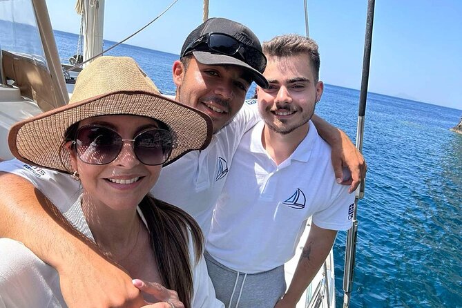 Luxury Santorini Sunset Cruise: Dinner, BBQ, Open Bar, Transfers - Starting from Vlychada Port in southern Santorini