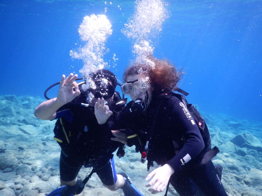 Oia: 2 Guided Scuba Dives off Santorini for Certified Divers - What the morning looks like from Oia to the Caldera