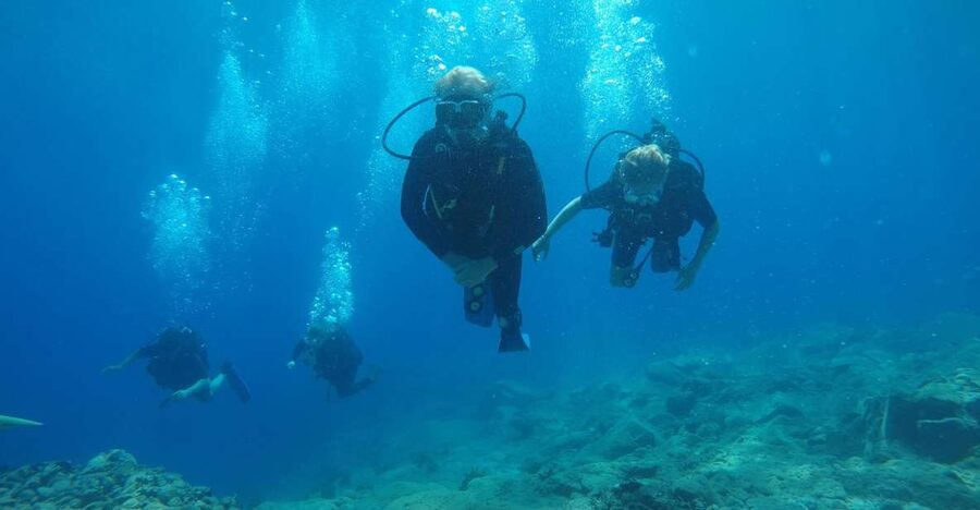 Oia: 2 Guided Scuba Dives off Santorini for Certified Divers - Two tanks, two chances to see Santorini from below