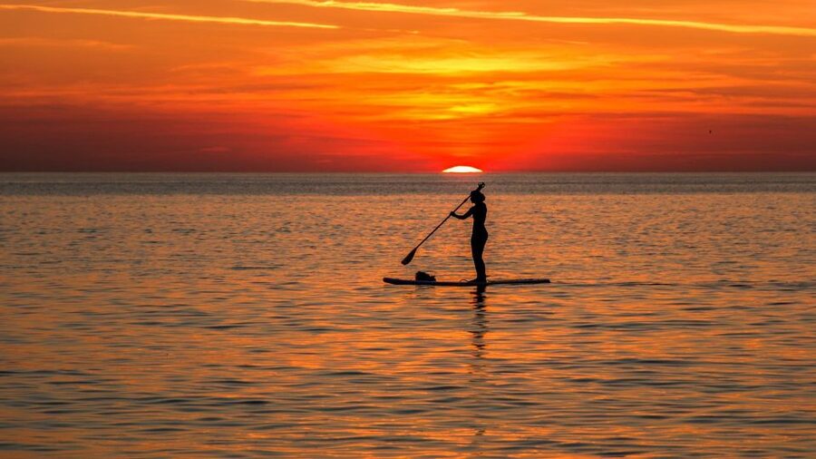 Paddle Board Rental: Glide on the Water with Ease - Arriving with the Aegean in front of you