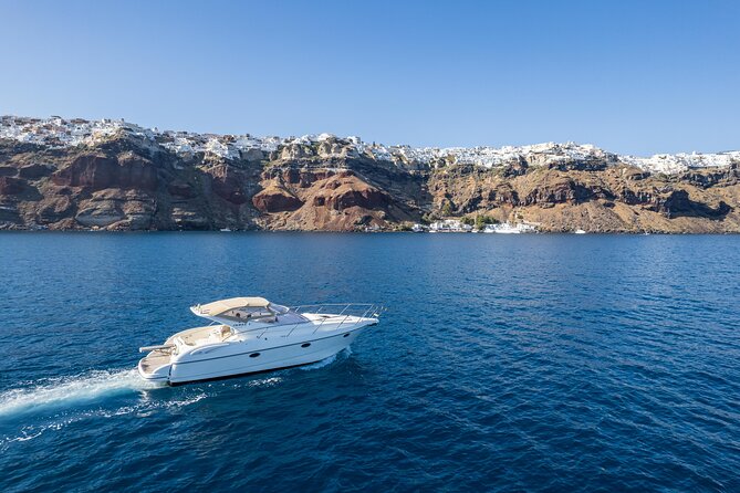 Private all included yacht Tour in Santorini - Santorini from the water, not the postcard queue