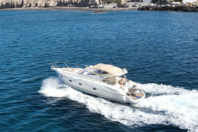 Private all included yacht Tour in Santorini - The volcano stop and Santorini’s mud bath