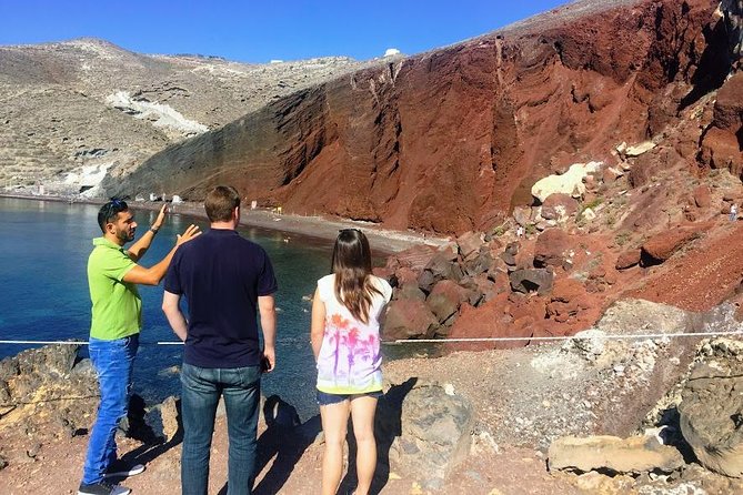 Private Half Day Tour of Santorini's South Side - Perissa Beach: black sand and a possible swim