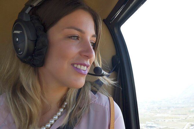 Private Helicopter Transfer from Santorini to Mykonos - The view from the Aegean to Mykonos