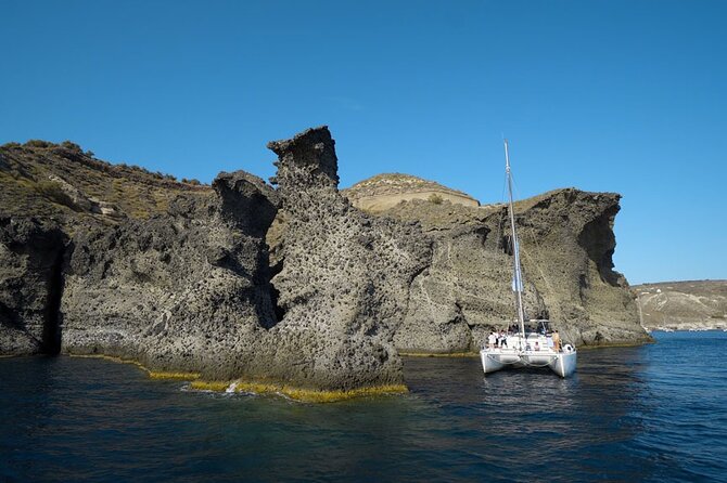 Private Luxury Santorini Catamaran Cruise with Port Pickup - What the catamaran feels like on the return