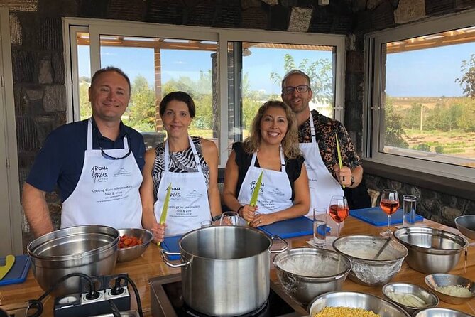 Private Santorini Cooking Class & Wine Tasting Tour - 9:30 am pickup keeps the morning simple