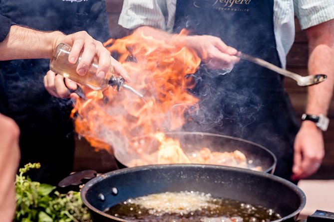 Private Santorini Cooking, Tasting, and Wine Experience - Starting at a family winery
