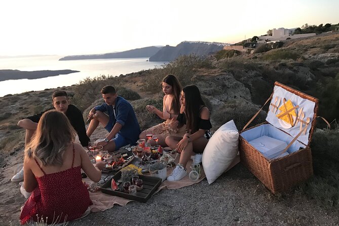 Private Santorini Sunset Picnic Experience - What is served on the picnic