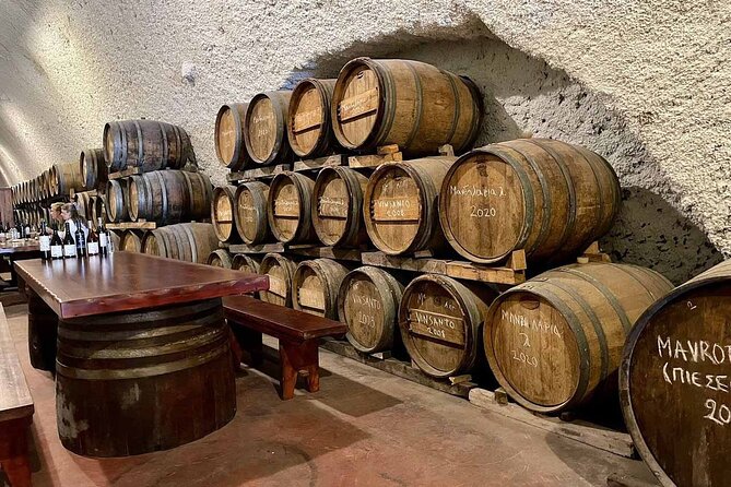 Private Santorini Wine Tour with 12 Wine Tastings and Dinner - A Private Half-Day With Flexible Timing
