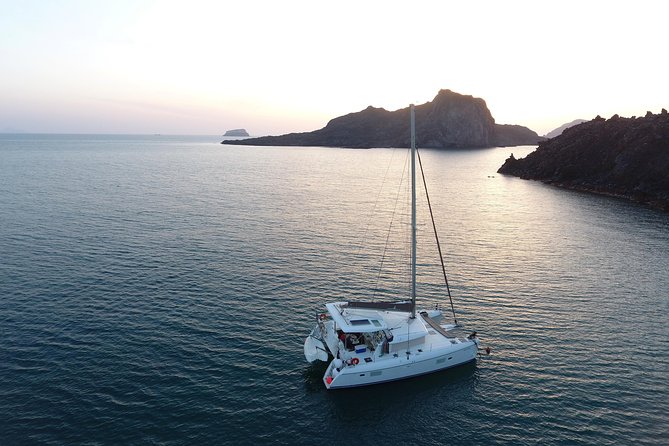 Private Sunset Cruise with Full Greek Dinner - Swimming at Palia Kammeni hot springs