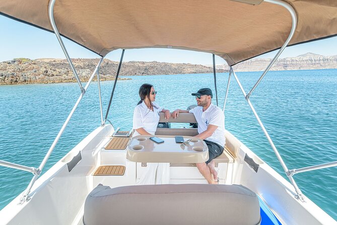 Rent a Boat in Santorini with Free License - What the $302.34 price really covers