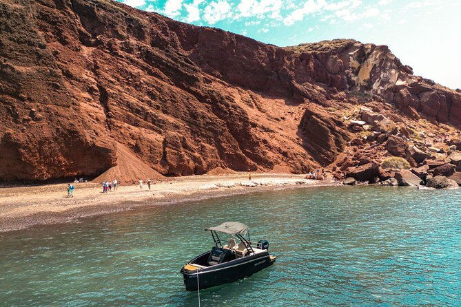 Rent a SpeedBoat in Santorini with License or Skippered - Nea Kameni puts Santorini’s volcano at the center