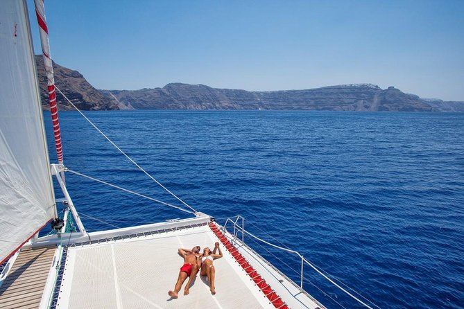 Sailing Catamaran Cruise in Santorini with BBQ, Drinks and Transfer - What the Five Hours Really Feel Like