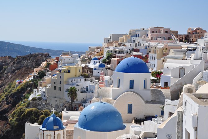 Santorini: 6hr Small Group Shore Excursion Villages & Wine - The Castle of St Nicholas and the crowded Oia question