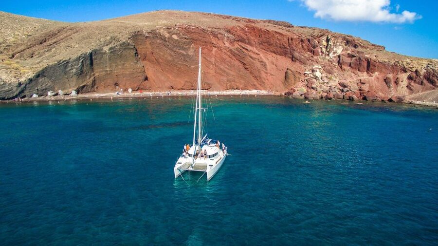 Santorini: 7-Hour Private Catamaran Cruise with Food & Drink - Crew, comfort, and the private-group advantage