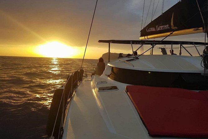 Santorini: Adventurous Catamaran Experience with Snorkeling - Thirassia and the wider caldera view