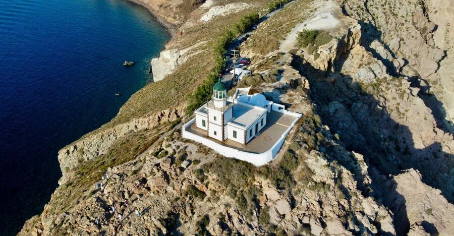 Santorini: Akrotiri Excavation, Megalochori, & Beaches Tour - Prophet Elias: Santorini from its highest point