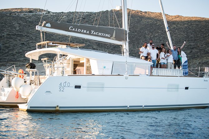 Santorini All-inclusive Private Catamaran Cruise - Why the water is the right place to see Santorini
