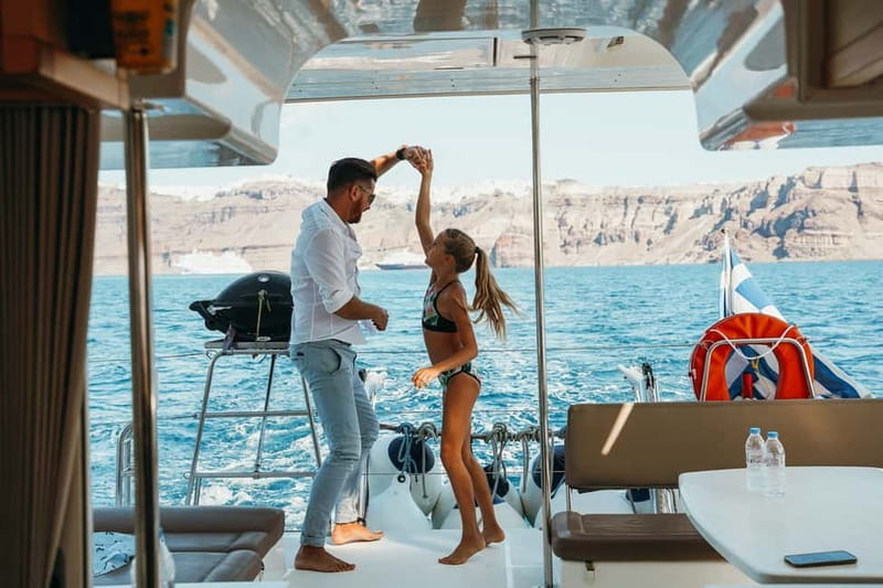 Santorini: All-Inclusive Private Catamaran Experience - Crew, service, and the private feel