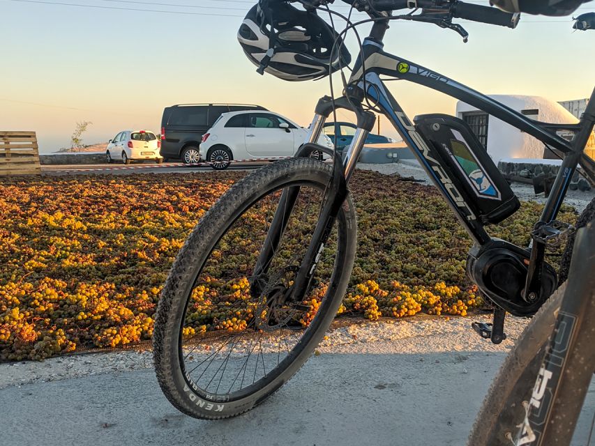 Santorini: Around the Island by Electric Bike - The return route under Emporio’s windmills
