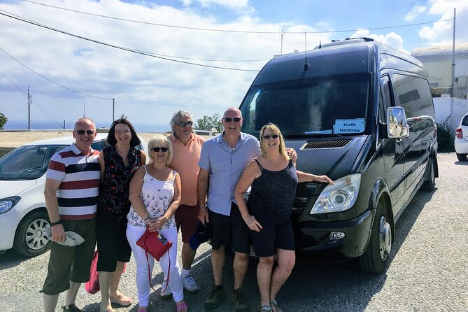 Santorini Arrival Transfer & Travel Services - The Oia stop is really your drop-off area
