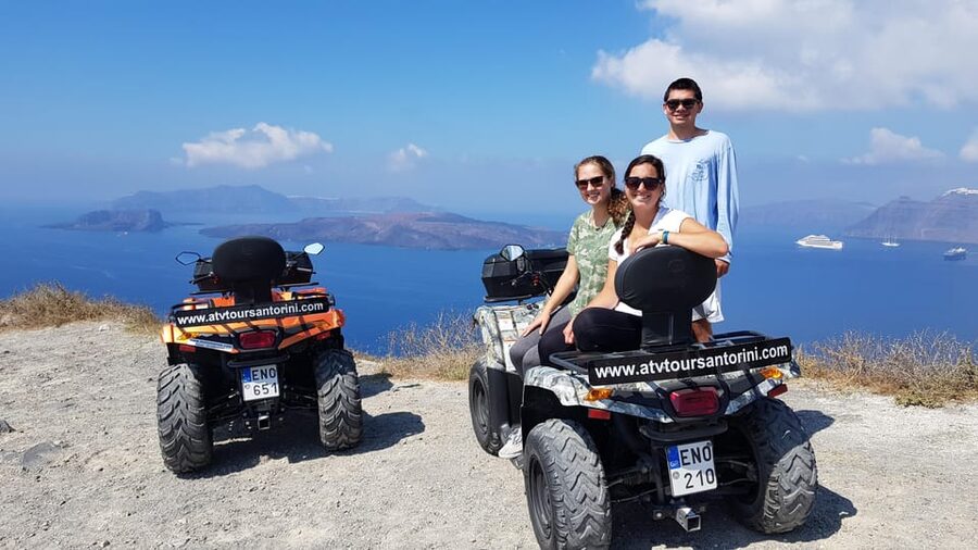 Santorini: ATV guided tour around the South of the island - Vlychada shows a working side of the island